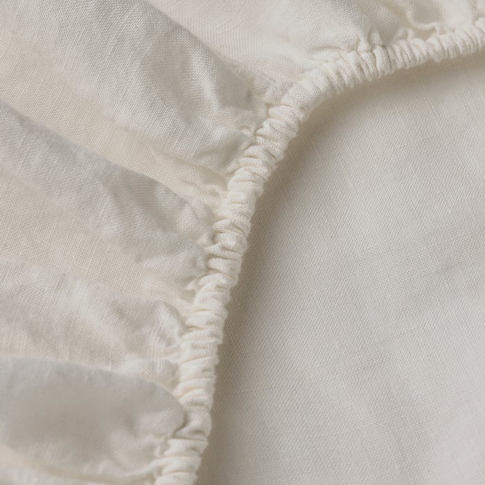 DYTÅG fitted sheet, white, Queen IKEA