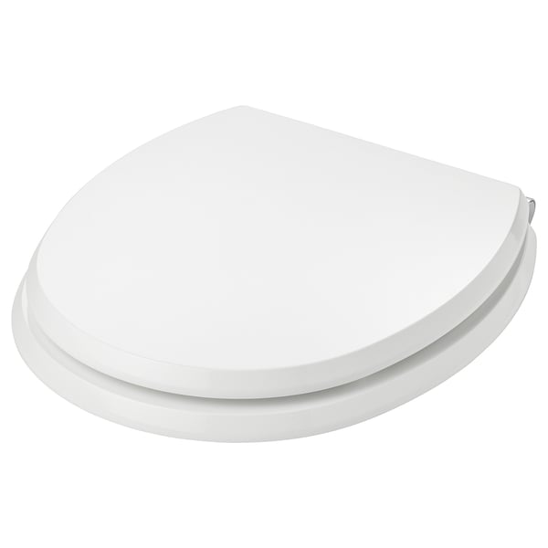 EKAREN Toilet seat, white, highgloss IKEA