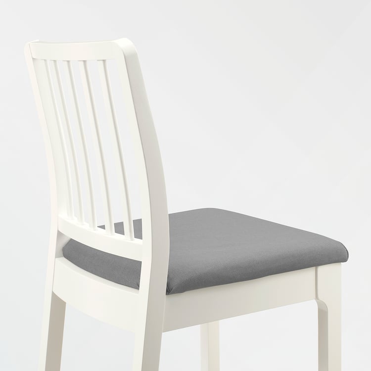 EKEDALEN bar stool with backrest, white/Orrsta light grey, 75 cm IKEA