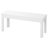 EKEDALEN Bench, white, 105x36 cm