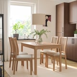 EKEDALEN Extendable table, oak, 120/180x80 cm