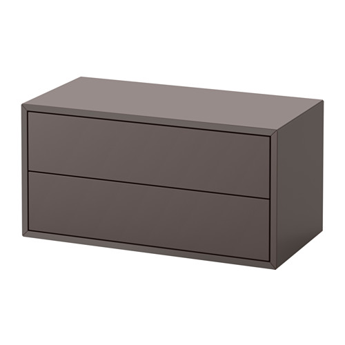 EKET with 2 drawers dark grey IKEA