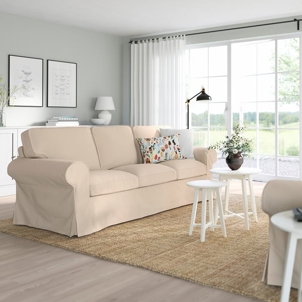 beige living room sofa