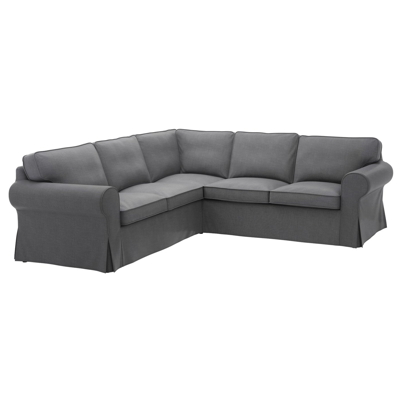 Ektorp Corner Sofa 4 Seat Nordvalla Dark Grey Ikea