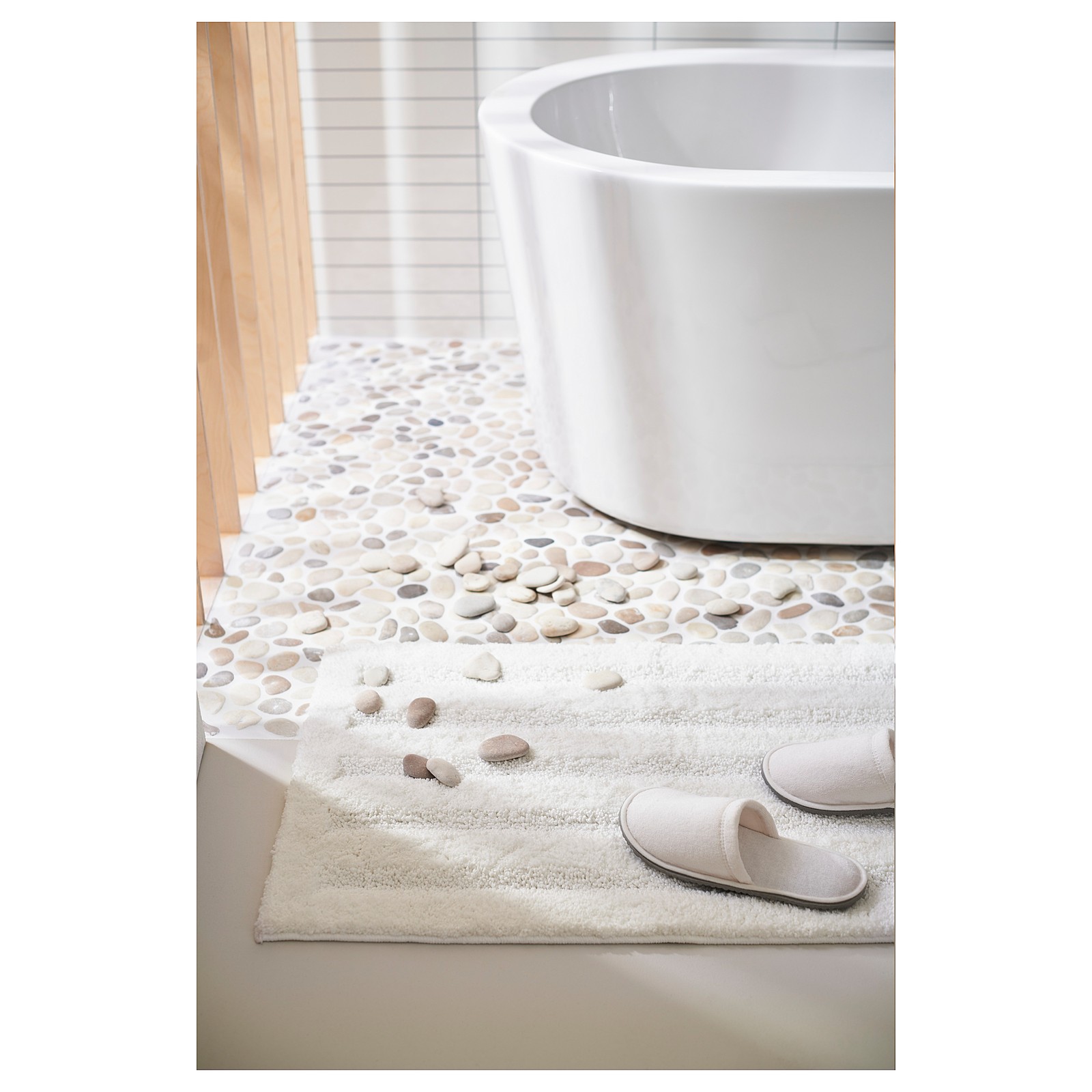 EMTEN Bath mat, white IKEA