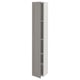 ENHET Hi cb w 4 shlvs/door, white/grey frame, 30x32x180 cm
