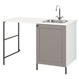 ENHET Laundry, anthracite/grey frame, 139x63.5x90.5 cm