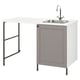 ENHET Laundry, anthracite/grey frame, 139x63.5x90.5 cm