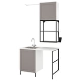 ENHET Laundry, anthracite/grey frame, 139x63.5x87.5 cm