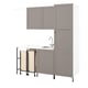 ENHET Laundry, anthracite/grey frame, 199x63.5x222.5 cm