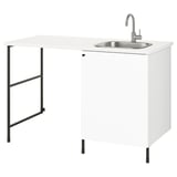 ENHET Laundry, anthracite/white, 139x63.5x90.5 cm