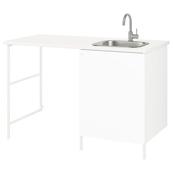 ENHET Laundry, white, 139x63.5x90.5 cm