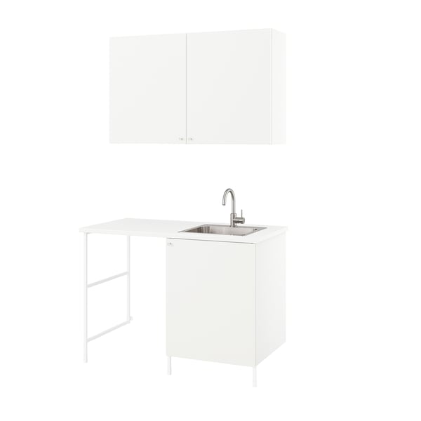 ENHET Laundry, white, 139x63.5x87.5 cm