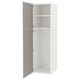 ENHET Storage combination, white/grey frame, 60x62x210 cm