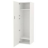 ENHET Storage combination, white, 60x62x210 cm