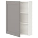 ENHET Wall cb w 2 shlvs/door, white/grey frame, 60x17x75 cm
