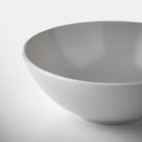 FÄRGKLAR Bowl, matt light grey, 16 cm