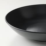 FÄRGKLAR Deep plate, matt dark grey, 23 cm