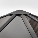 FÅGELÖN Gazebo, black/black, 300x300 cm