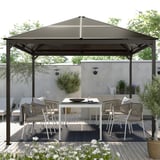 FÅGELÖN Gazebo, black/black, 300x300 cm