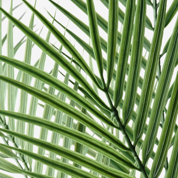 FEJKA Artificial potted plant, in/outdoor palm, 19 cm