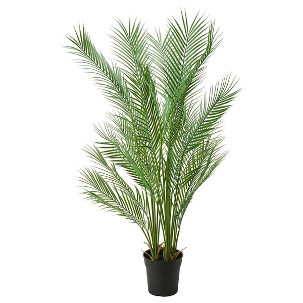 FEJKA Artificial potted plant, in/outdoor palm, 19 cm