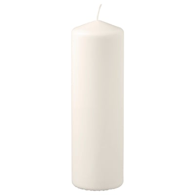 Unscented Wax Pillar Candle