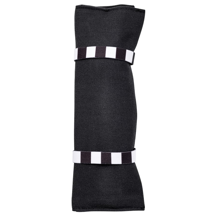 FINSKUREN travel cutlery with case, stainless steel/black IKEA