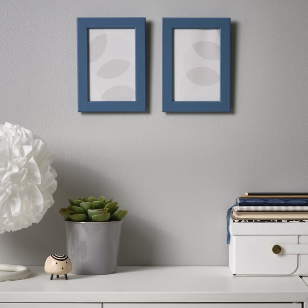 FISKBO Frame, dark grey-blue, 10x15 cm
