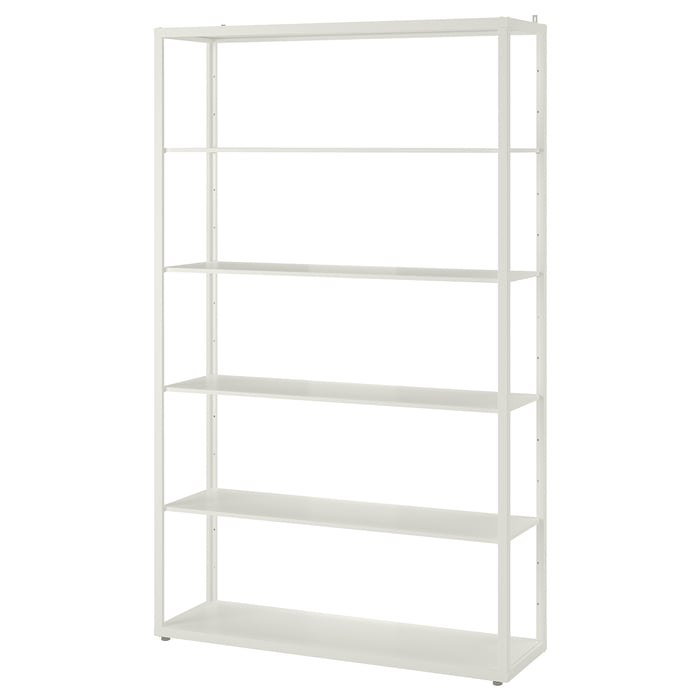 FJÄLKINGE Shelving unit, white, 118x193 cm IKEA
