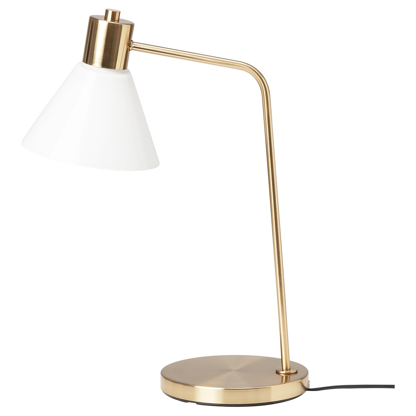 FLUGBO Table lamp, brasscolour, glass IKEA