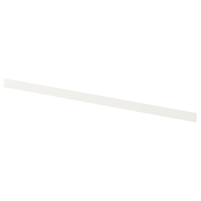 FÖRBÄTTRA Cover strip and fittings, white, 59.7x2.2 cm