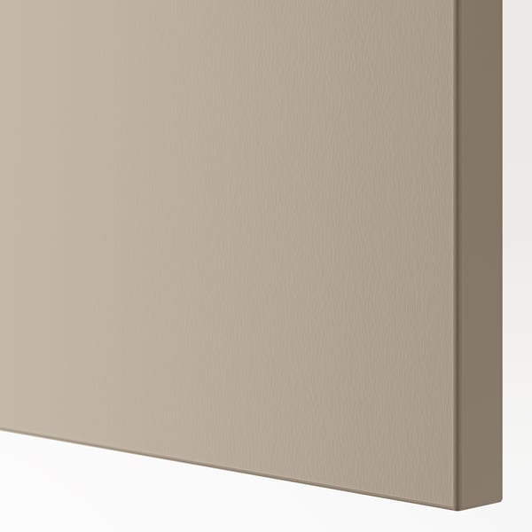 FORSAND Door with hinges, grey-beige, 50x195 cm