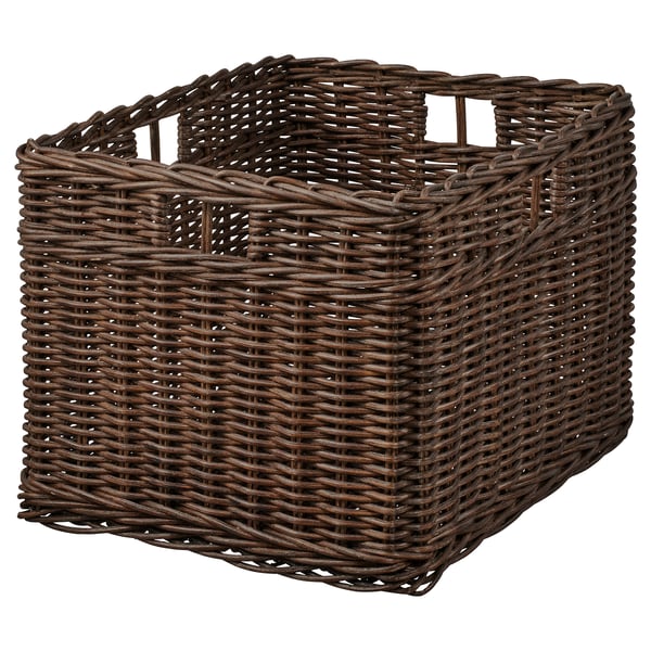 GABBIG basket dark brown 29 cm 38 cm 25 cm