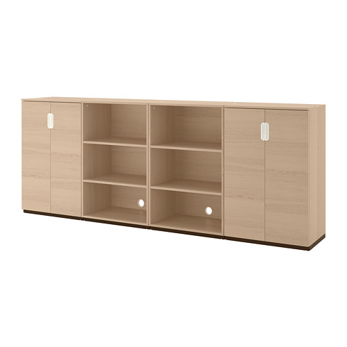 GALANT Storage combination white stained oak veneer IKEA