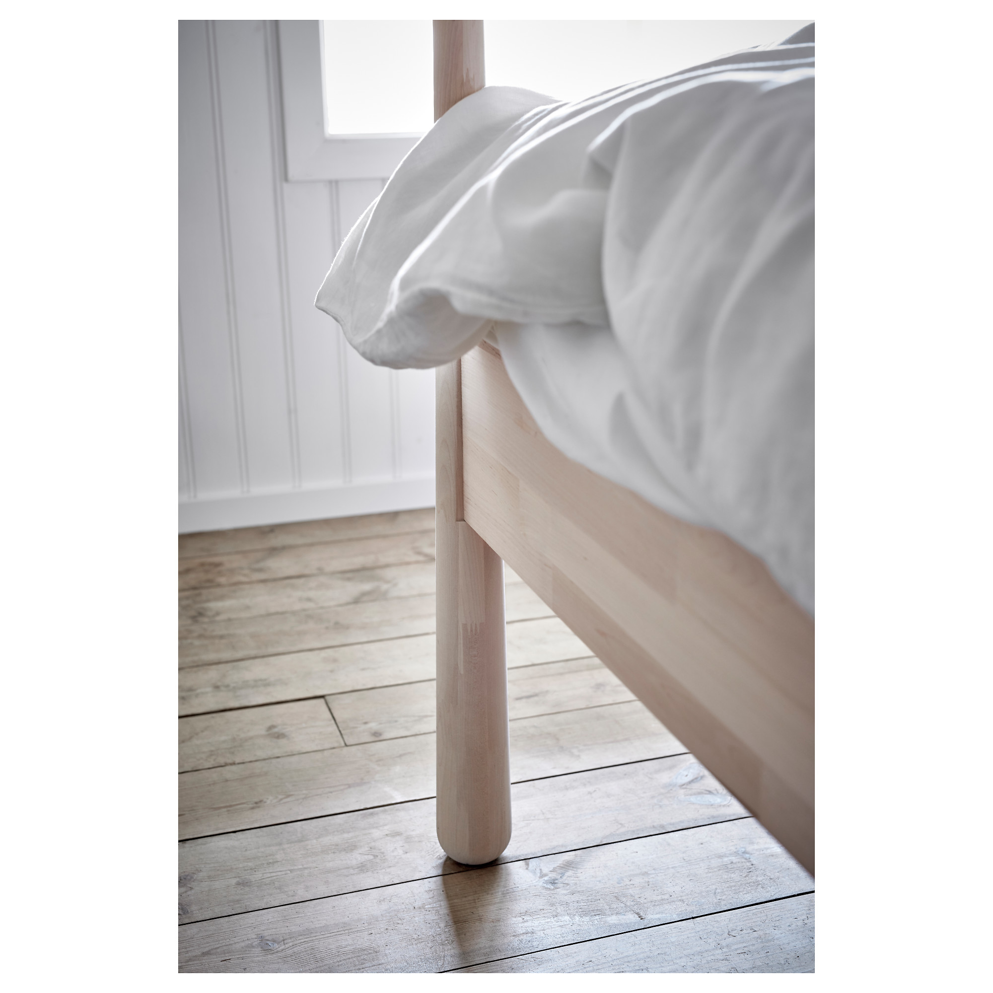 GJÖRA Bed frame, birch, Queen IKEA