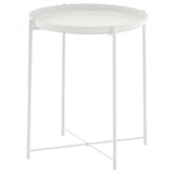 GLADOM Tray table, white, 45x53 cm