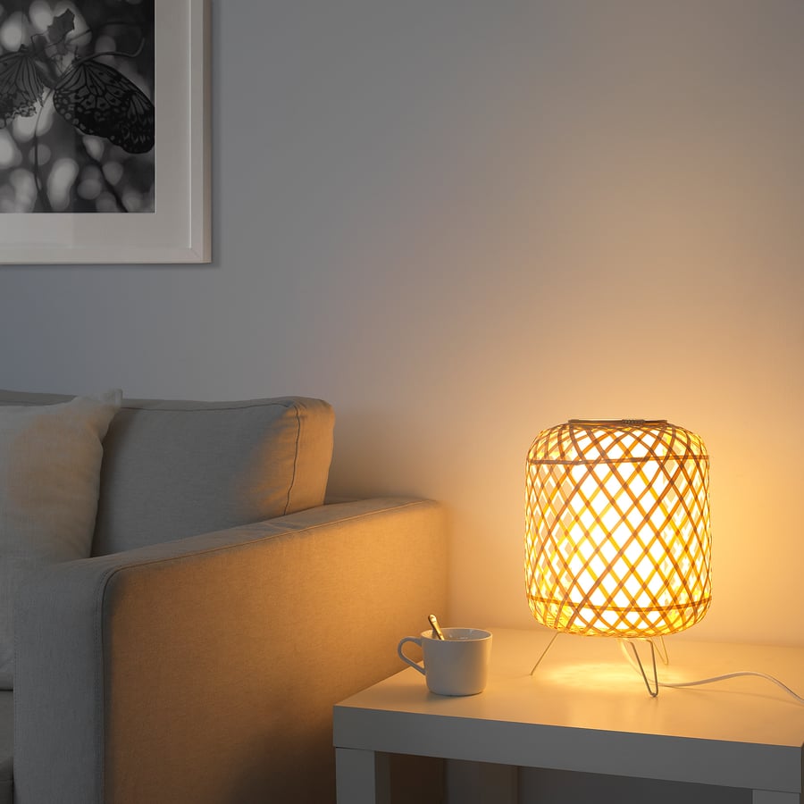 GOTTORP Table lamp, bamboo IKEA