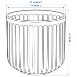GRADVIS Plant pot, in/outdoor grey, 9 cm