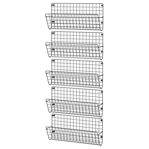 GREJIG Hallway furniture, set of 5, grey