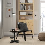 GRIMSARBO Side table, pine plywood/black