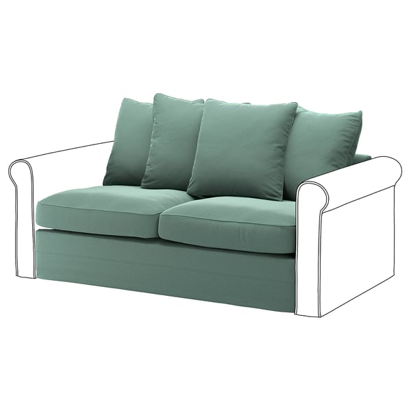 Gronlid Cover For 2 Seat Sofa Bed Section Ljungen Light Green Ikea