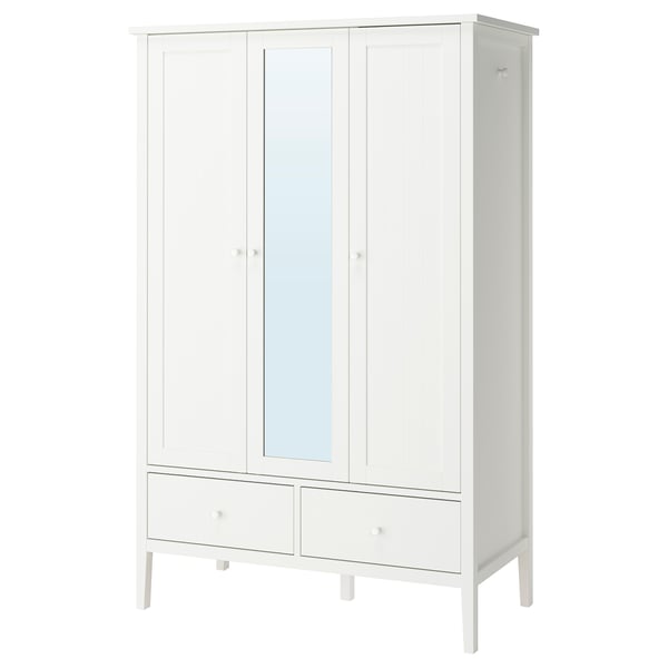 GULLABERG Wardrobe, white, 128x64x201 cm