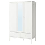 GULLABERG Wardrobe, white, 128x64x201 cm