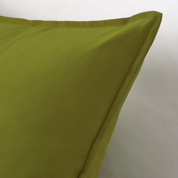 GURLI Cushion cover, dark yellowgreen, 65x65 cm IKEA