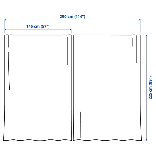 Illustration with measurements for the product: HÄLLEBRÄCKA.