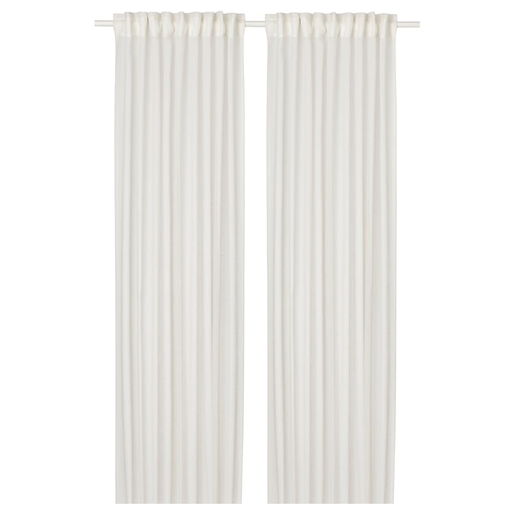 HÄLLEBRÄCKA sheer curtains, 1 pair, white, 145x250 cm IKEA