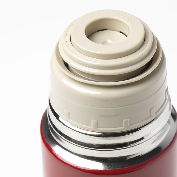 HÄLSA Steel vacuum flask, red IKEA