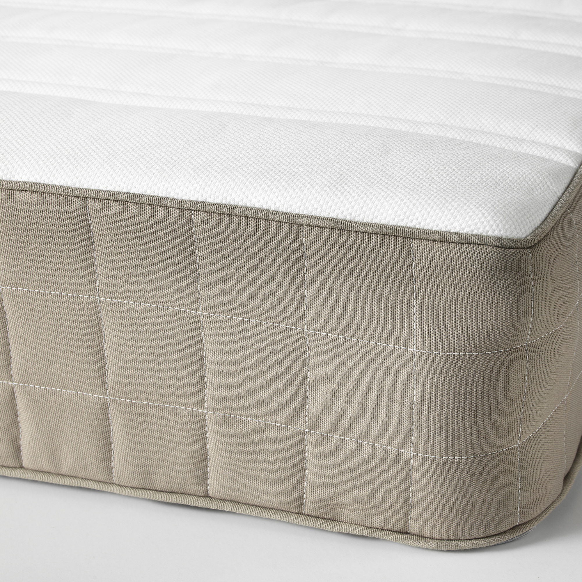 HAMARVIK Sprung mattress, medium firm, dark beige, Double IKEA
