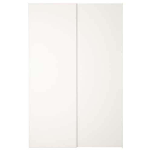HASVIK pair of sliding doors, white, 150x236 cm IKEA